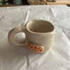 Yellow and Orange Speckled Slug Mug